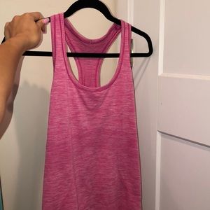 Pink Lululemon tank top